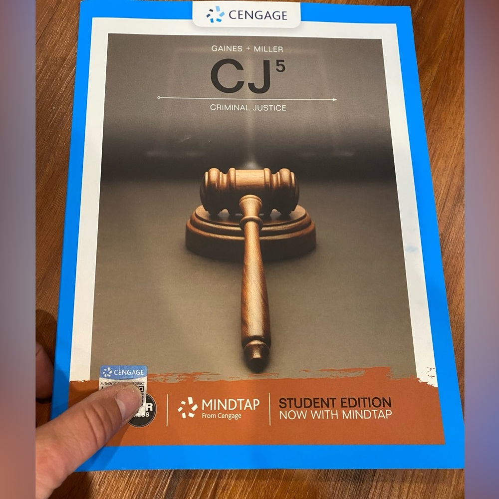 Criminal justice book